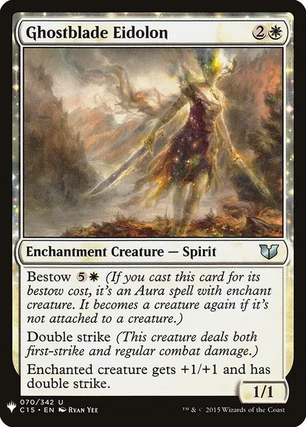 Ghostblade Eidolon, Magic card PLST C15-70 — The List set