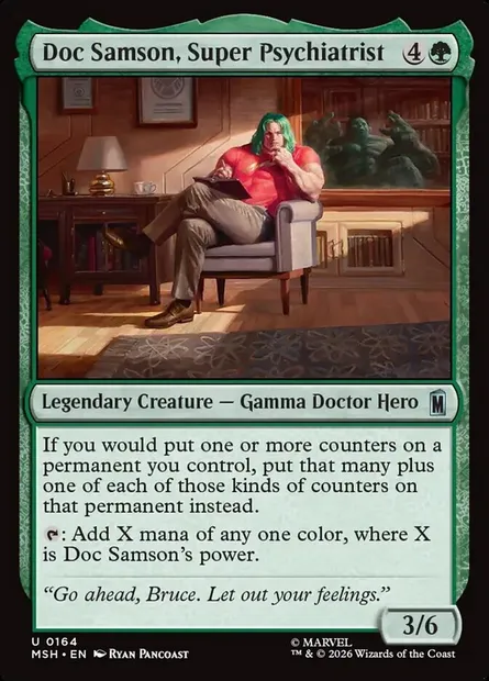 Doc Samson, Super Psychiatrist, Magic card MSH 164 — Marvel Super Heroes set