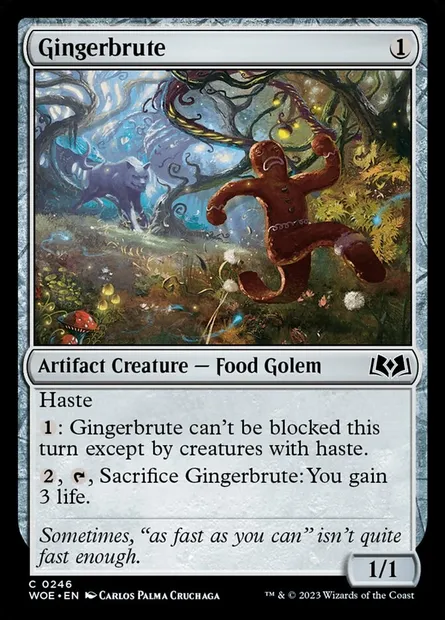 Gingerbrute, Magic card WOE 246 — Wilds of Eldraine set