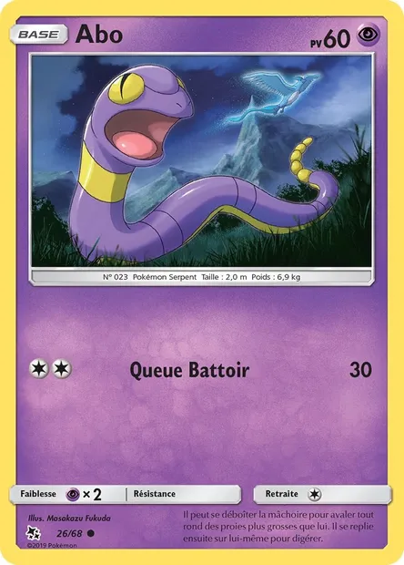 Abo, carte Pokémon HIF 26 — extension Destinées Occultes