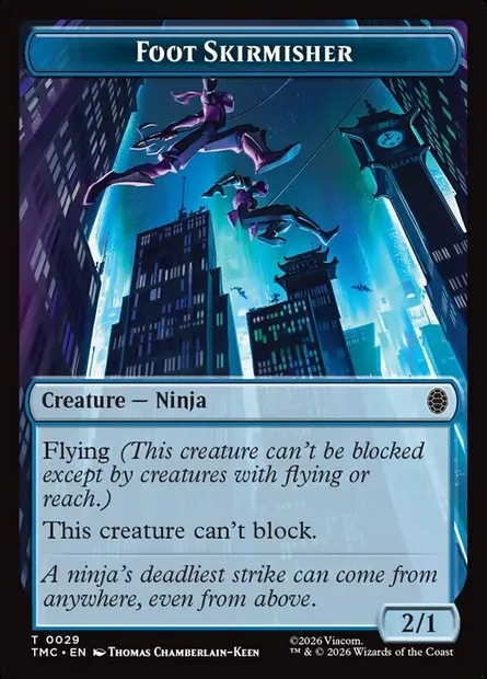 Foot Skirmisher, carte Magic TTMC 29 — extension Teenage Mutant Ninja Turtles Eternal Tokens