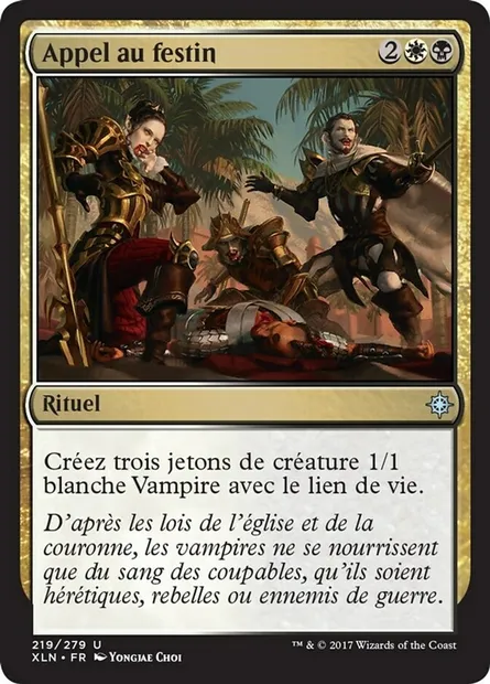 Appel au festin, carte Magic XLN 219 — extension Ixalan