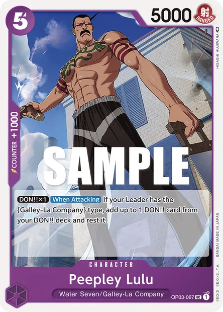 Peepley Lulu, carte One Piece OP03-067 — extension PILLARS OF STRENGTH