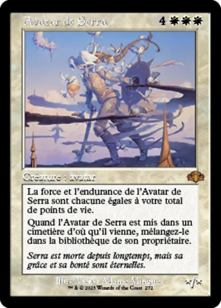 Avatar de Serra, carte Magic DMR 272 — extension Dominaria Remastered