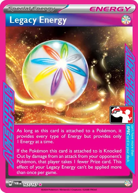 Legacy Energy, Pokémon card PPS 167-5 — Play! Pokémon Prize Pack Series set