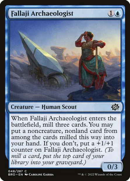 Fallaji Archaeologist, Magic card BRO 48 — The Brothers' War set