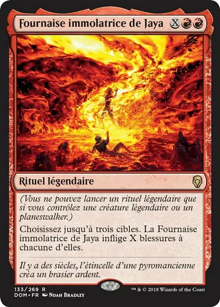 Fournaise immolatrice de Jaya, carte Magic DOM 133 — extension Dominaria