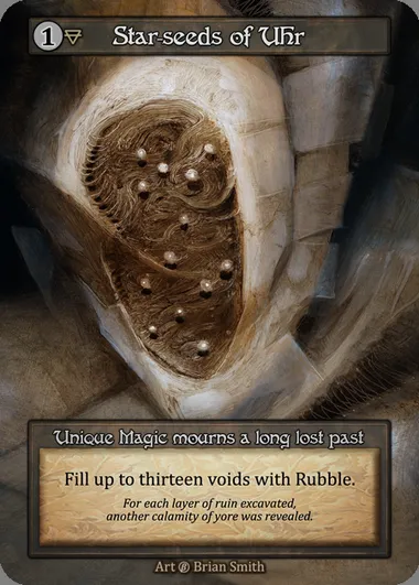 Star-seeds of Uhr, carte Sorcery BET 259 — extension Beta