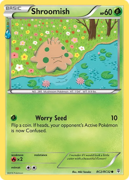 Shroomish, Pokémon card GEN RC2 — Generations set