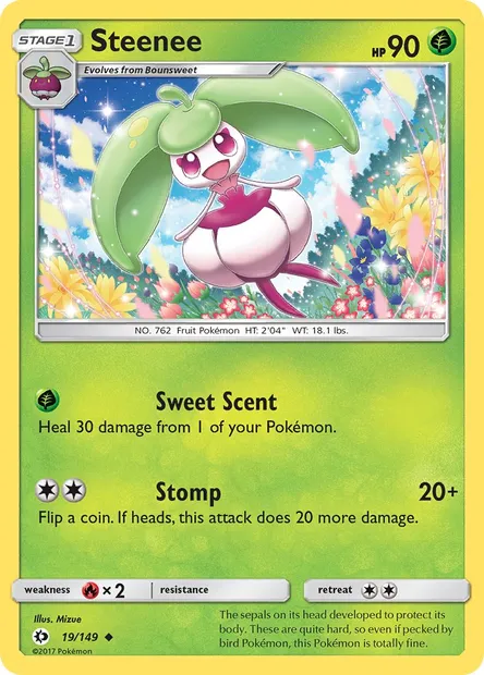 Steenee, Pokémon card SUM 19 — Sun & Moon set