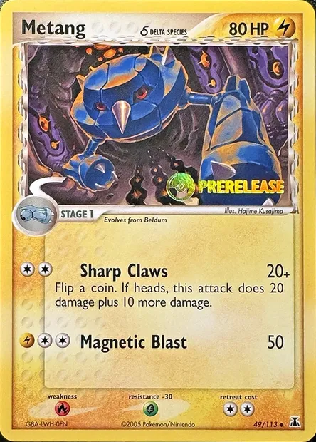 Metang δ Delta Species, Pokémon card PRE 049 — Prerelease Promos set