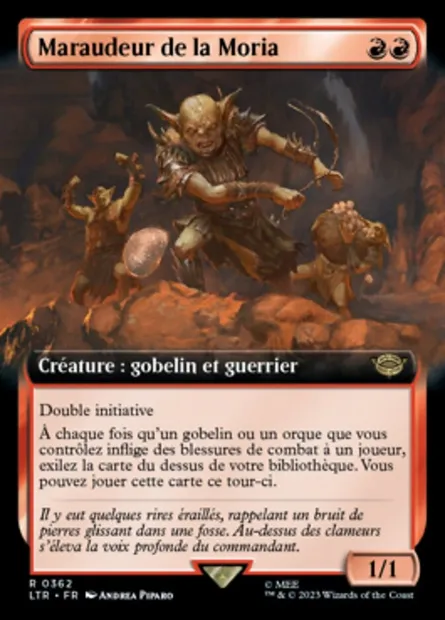 Maraudeur de la Moria, carte Magic LTR 362 — extension Le Seigneur des Anneaux : chroniques de la Terre du Milieu