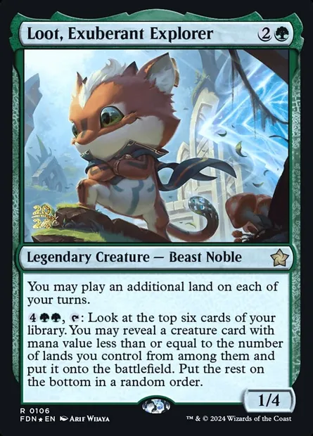 Rapine, explorateur exubérant, carte Magic PFDN 106s — extension Foundations Promos