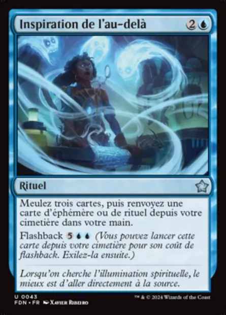 Inspiration de l'au-delà, carte Magic FDN 43 — extension Foundations