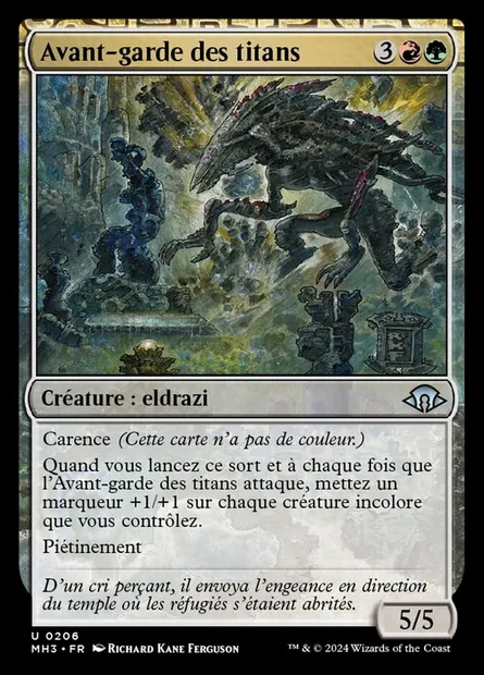 Avant-garde des titans, carte Magic MH3 206 — extension Modern Horizons 3