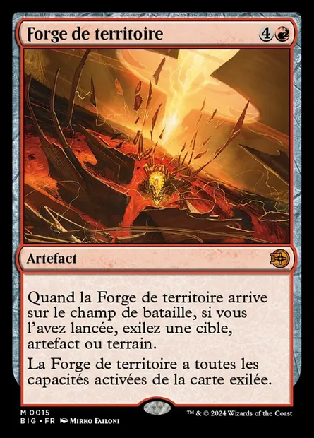 Forge de territoire, carte Magic BIG 15 — extension The Big Score