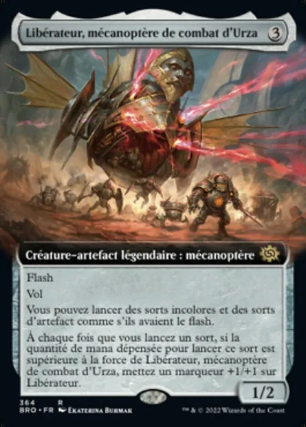 Libérateur, mécanoptère de combat d'Urza, carte Magic BRO 364 — extension La Guerre Fratricide