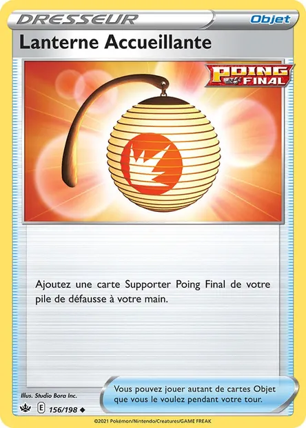 Lanterne Accueillante, carte Pokémon CRE 156 — extension Règne de Glace