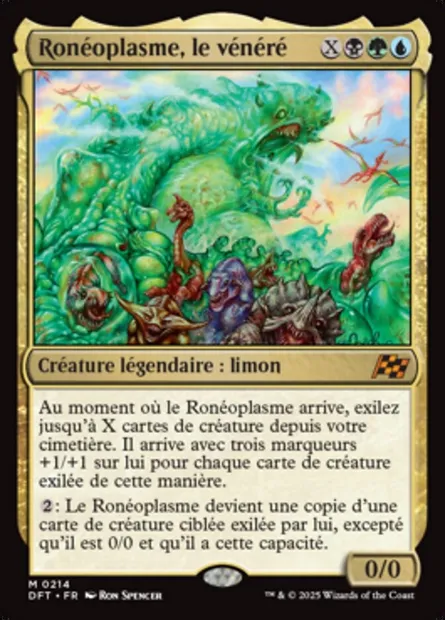 Ronéoplasme, le vénéré, carte Magic DFT 214 — extension Aetherdrift
