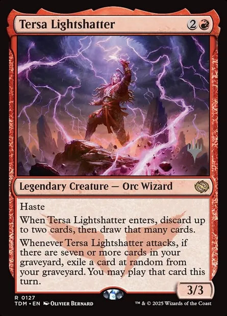 Tersa Lightshatter, Magic card PTDM 127p — Tarkir: Dragonstorm Promos set