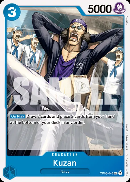Kuzan, One Piece card OP06-045 — WINGS OF THE CAPTAIN set