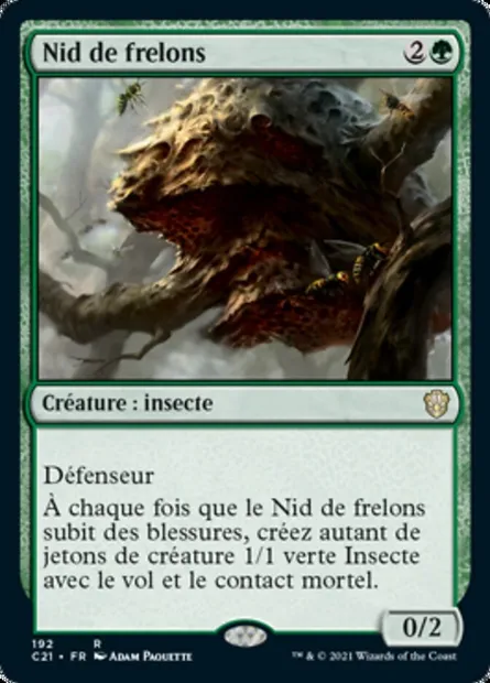 Nid de frelons, carte Magic C21 192 — extension Commander 2021