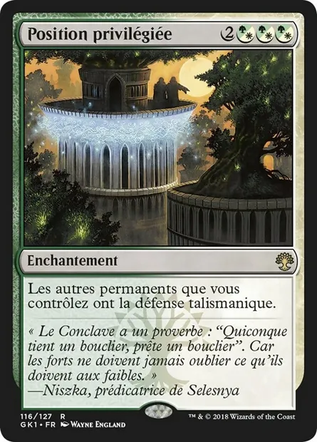 Position privilégiée, carte Magic GK1 116 — extension GRN Guild Kit