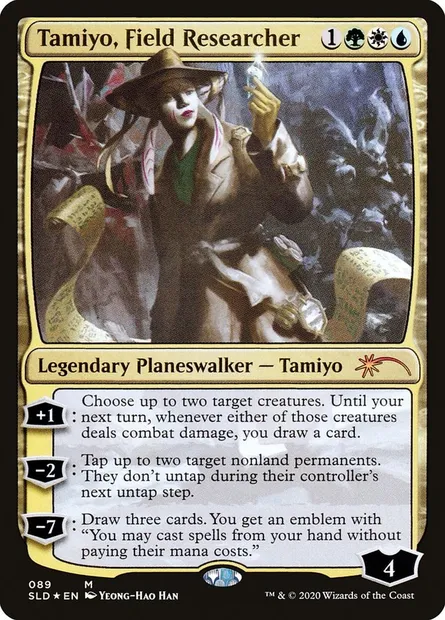 Tamiyo, chercheuse sur le terrain, carte Magic SLD 89 — extension Secret Lair Drop