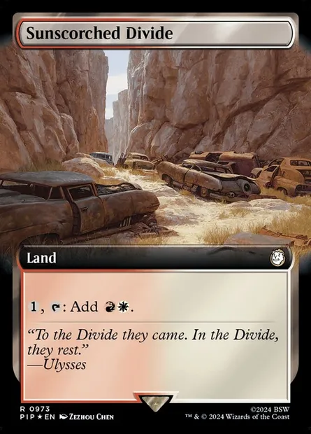 Sunscorched Divide, Magic card PIP 973 — Fallout set