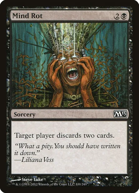 Mind Rot, Magic card M13 100 — Magic 2013 set