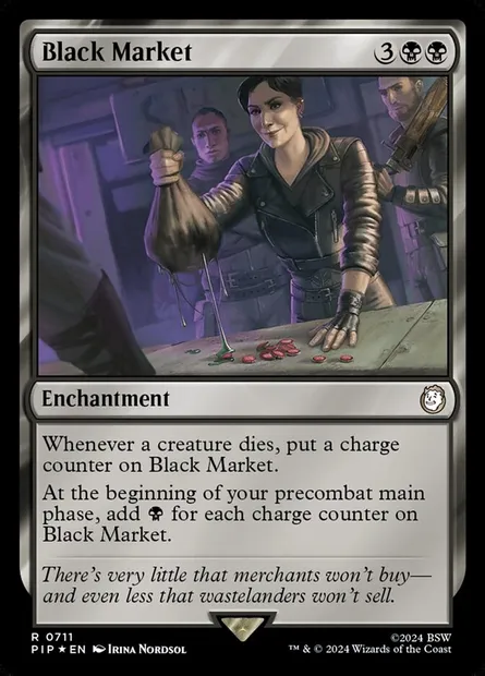 Marché noir, carte Magic PIP 711 — extension Fallout
