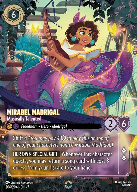 Mirabel Madrigal - Musically Talented, Disney Lorcana card CH7-206 — Archazia's Island set