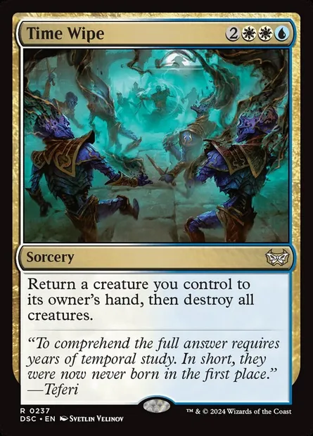 Time Wipe, Magic card DSC 237 — Duskmourn: House of Horror Commander set