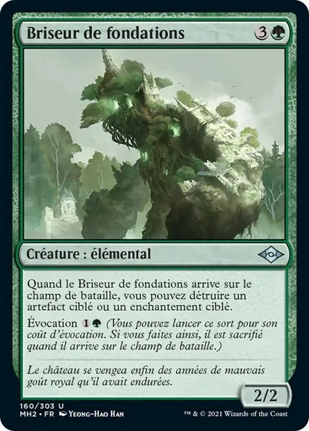 Briseur de fondations, carte Magic MH2 160 — extension Horizons du Modern 2