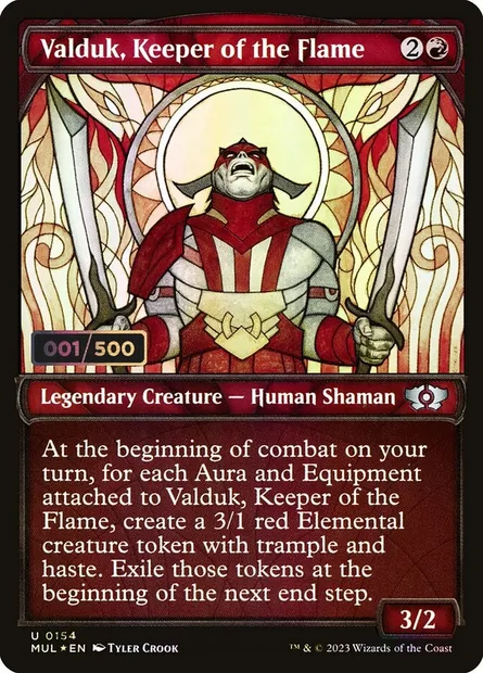 Valduk, Keeper of the Flame, Magic card MUL 154z — Multiverse Legends set