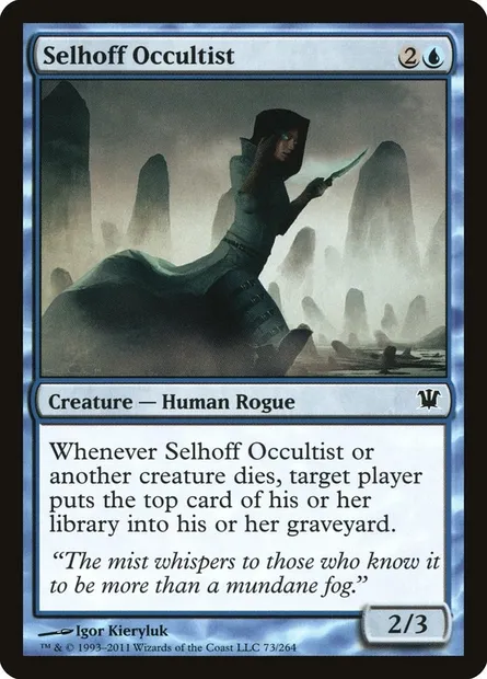 Selhoff Occultist, Magic card ISD 73 — Innistrad set