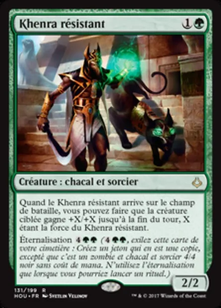 Khenra résistant, carte Magic HOU 131 — extension L’âge de la destruction