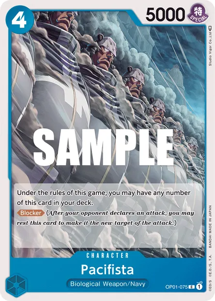 Pacifista, carte One Piece OP01-075 — extension ROMANCE DAWN