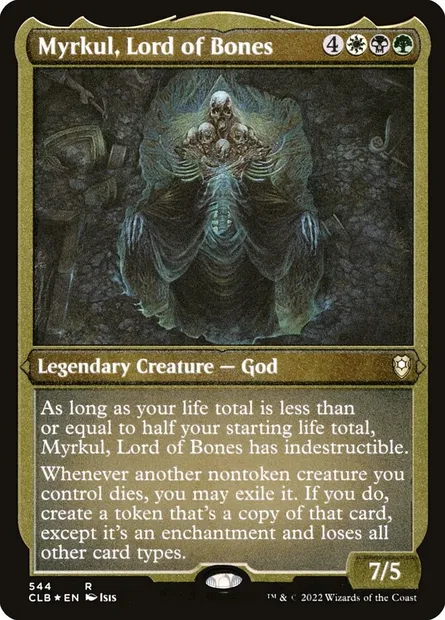 Myrkul, Lord of Bones, Magic card CLB 544 — Commander Legends: Battle for Baldur's Gate set