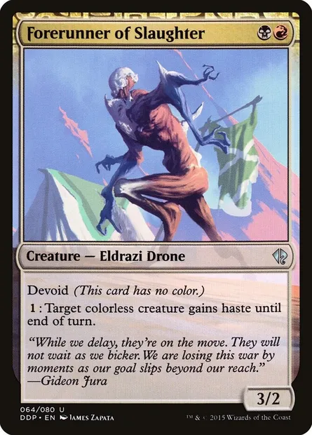 Forerunner of Slaughter, Magic card DDP 64 — Duel Decks: Zendikar vs. Eldrazi set
