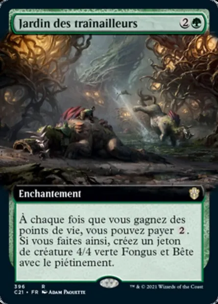 Jardin des traînailleurs, carte Magic C21 396 — extension Commander 2021