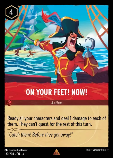 On Your Feet! Now!, Disney Lorcana card CH3-130 — Into the Inklands set
