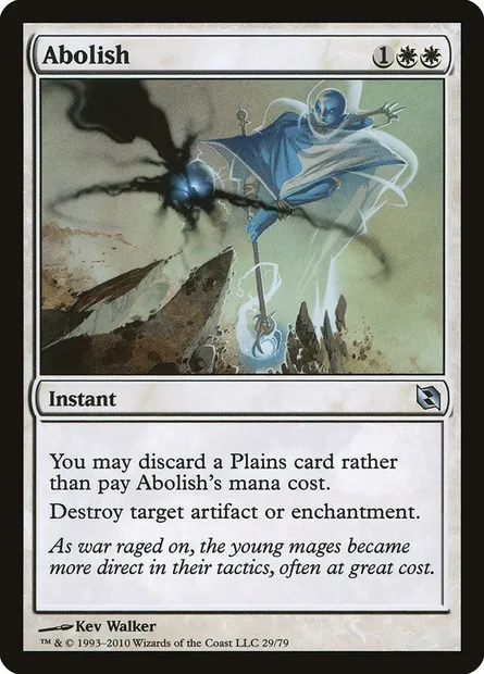 Abolish, Magic card DDF 29 — Duel Decks: Elspeth vs. Tezzeret set