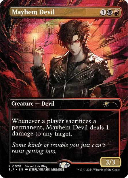 Diable du carnage, carte Magic SLP 28 — extension Secret Lair Promo