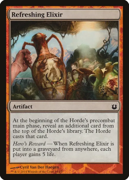 Refreshing Elixir, carte Magic TBTH 14 — extension Battle the Horde