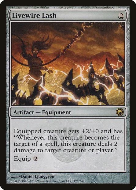 Livewire Lash, Magic card SOM 172 — Scars of Mirrodin set