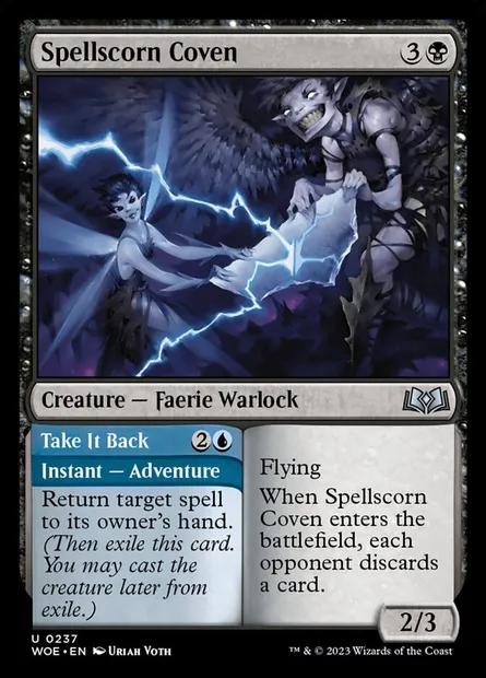 Spellscorn Coven // Take It Back, Magic card WOE 237 — Wilds of Eldraine set