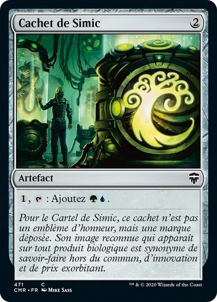Cachet de Simic, carte Magic CMR 471 — extension Commander Legends