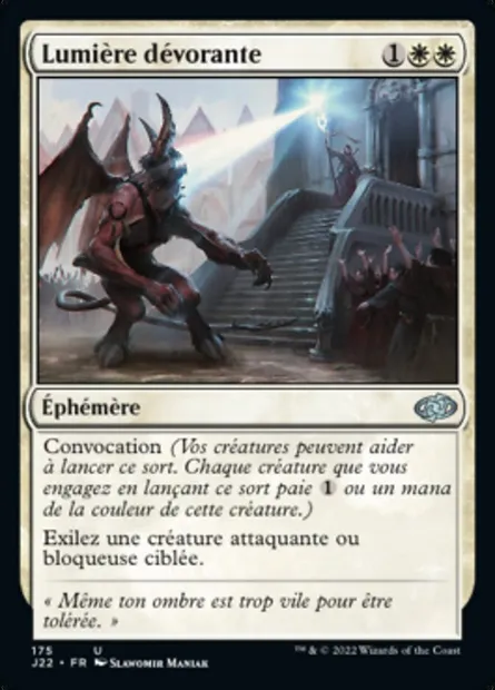Lumière dévorante, carte Magic J22 175 — extension Jumpstart 2022