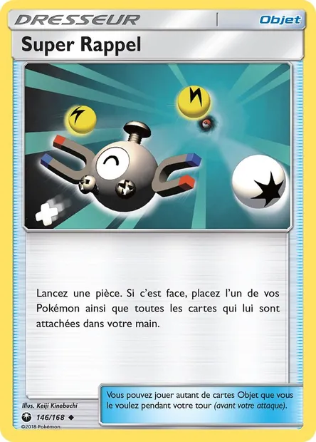 Super Rappel, carte Pokémon CES 146 — extension Tempête Céleste